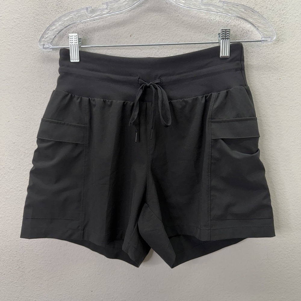 CALIA Womens Black Truelight Cargo Pockets Shorts Drawstring Waist Size XS Gym